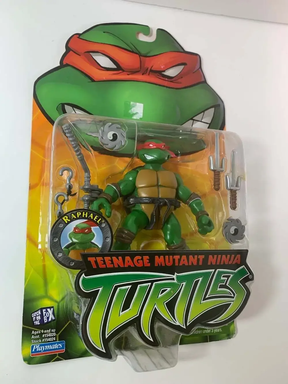 TMNT Raphael Action Figure 2002 Playmates Toys #154024